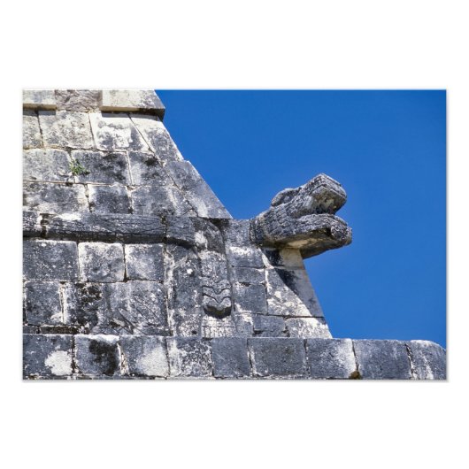 Impression Photo Gros plan de pierres faisant un Mayan antique (Devant)