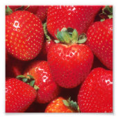 Impression Photo Gros plan des fraises (Devant)