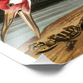 Impression Photo Grue blanche par John James Audubon (Coin)