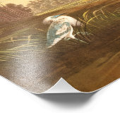 Impression Photo Grue bleue ou héron par John James Audubon (Coin)