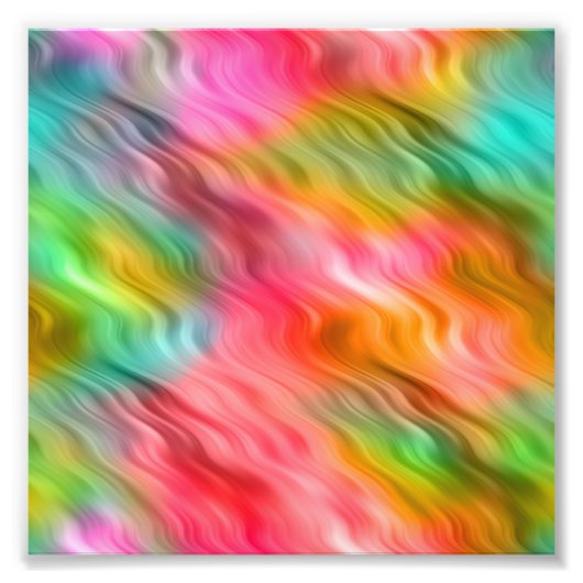 Impression Photo Grue colorée Fleur Wavy Texture (Devant)