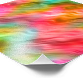 Impression Photo Grue colorée Fleur Wavy Texture (Coin)