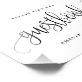 Impression Photo Guestbook Sign Choose Your Size Lovely Calligraphy (Coin)
