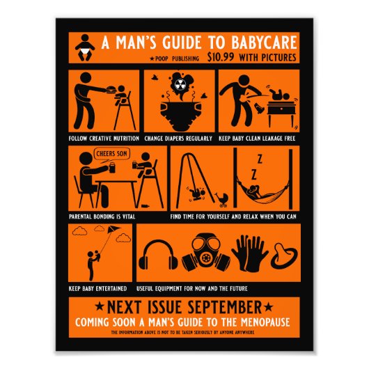 Impression Photo Guide Cadeaux Pour Les Nouveaux Pères (Devant)