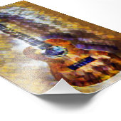 Impression Photo Guitare acoustique cool (Coin)