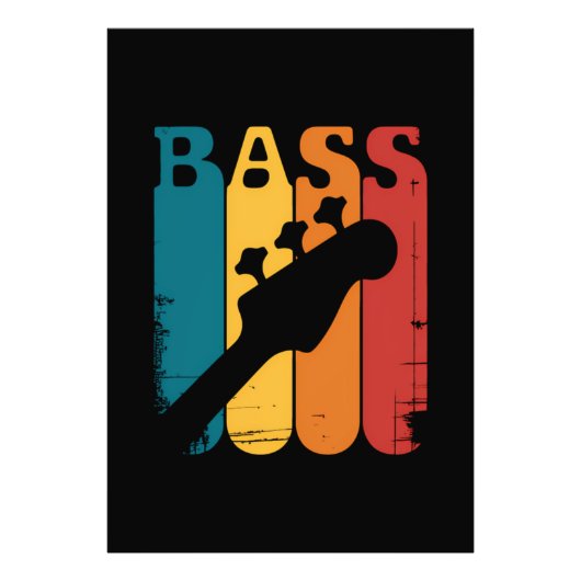 Impression Photo Guitare basse (Devant)