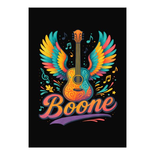 Impression Photo Guitare Boone (Devant)