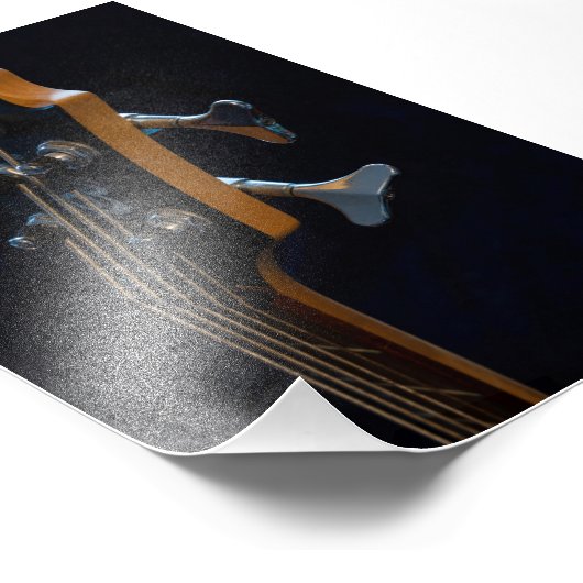 Impression Photo Guitare de basse cool (Coin)