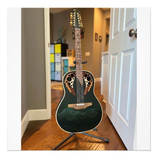 Impression Photo Guitare noire (Devant)