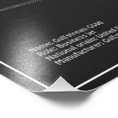 Impression Photo Gulfstream G500 - Plan directeur de l'avion PD (Coin)