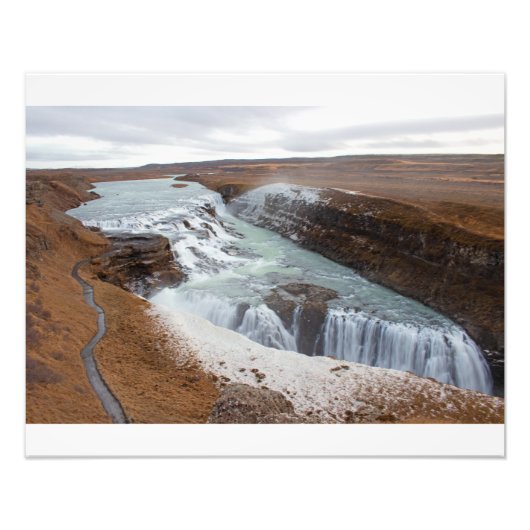 Impression Photo Gullfoss, Islande (Devant)