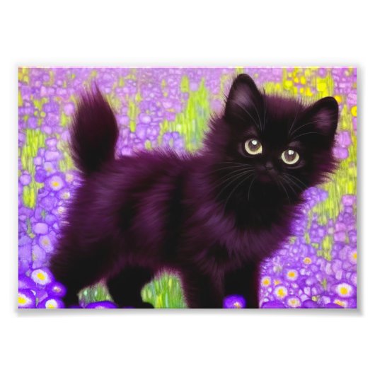 Impression Photo Gustav Klimt Black Kitten (Devant)