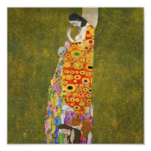 Impression Photo Gustav Klimt - Espoir II (Devant)