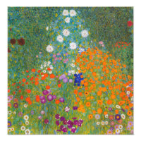 Gustav Klimt - Jardin des fleurs