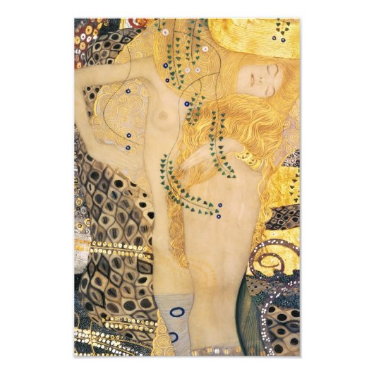 Impression Photo Gustav Klimt - Serpents d'eau I (Devant)