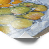 Impression Photo Gustave Caillebotte - Fruits présentés sur un socl (Coin)