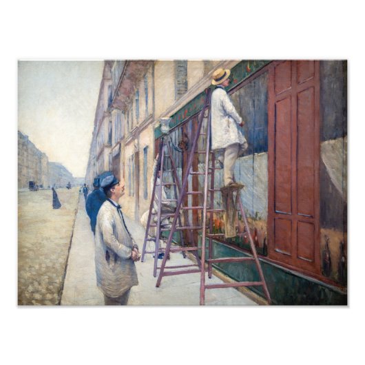 Impression Photo Gustave Caillebotte - Les Peintres De La Maison (Devant)