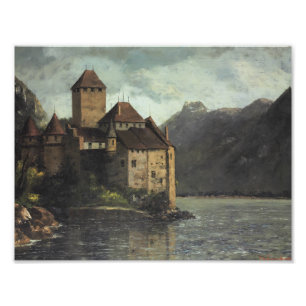 Impression Photo Gustave Courbet - Château de Chillon