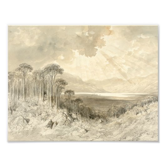 Impression Photo Gustave Dore - Paysage écossais (Devant)