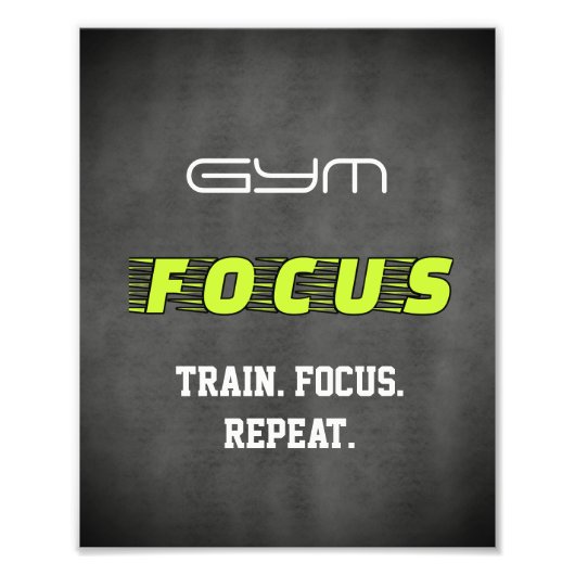 Impression Photo Gym Focus motivationnel (Devant)