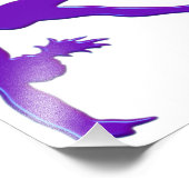 Impression Photo Gymnaste Power Tumbling Purple Metallen (Coin)