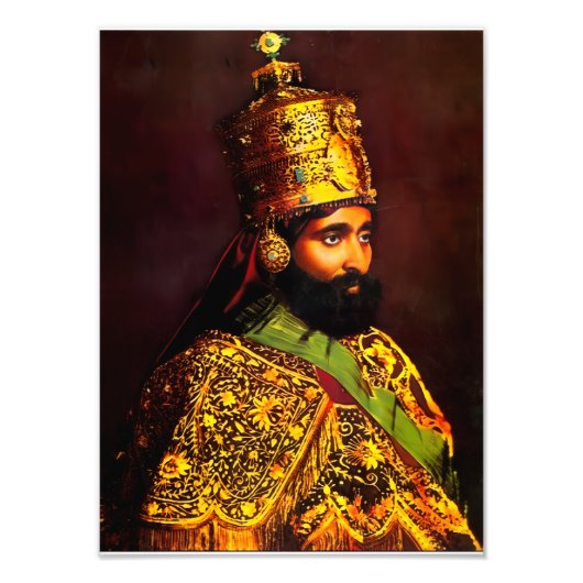 Impression Photo Haile Selassie HIM Jah Rastafari Kunstdruck (Devant)