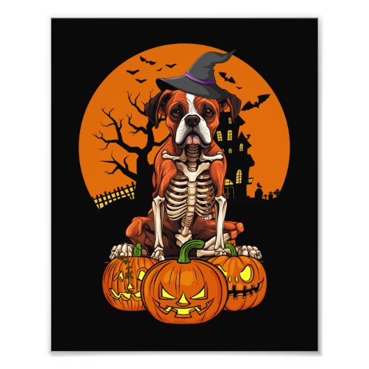Impression Photo Halloween allemande de chien de boxe (Devant)