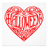 Impression Photo Halloween Heart, Red Heart, Holiday (Devant)
