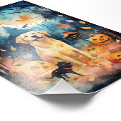 Impression Photo Halloween Lappund Finlandais Avec Peur Citrouille (Coin)