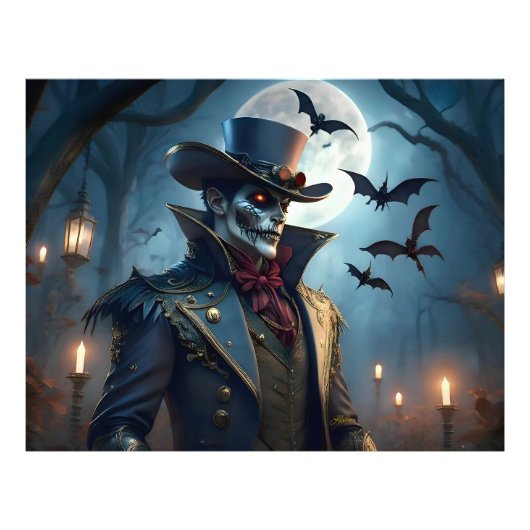 Impression Photo Halloween Steampunk Southern Gothic Zombie (Devant)