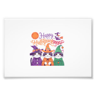 Impression Photo Halloween Thanksgiving Noël Joyeux HalloThanks