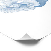 Impression Photo Hampton Coral bleu doux (Coin)