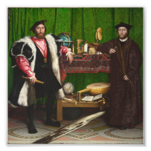 Impression Photo Hans Holbein Le Jeune - Les Ambassadeurs