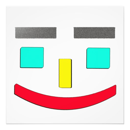 Impression Photo "Happy Face" Joli Design. Commandez dès maintenant (Devant)