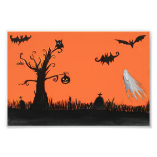 Impression Photo Happy Halloween Print