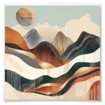 Harmonie des couleurs dans la nature: mondes de mo