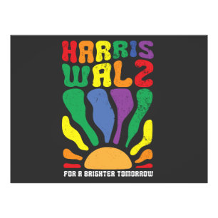 Impression Photo Harris Waltz pour un avenir meilleur Kamala LGBT