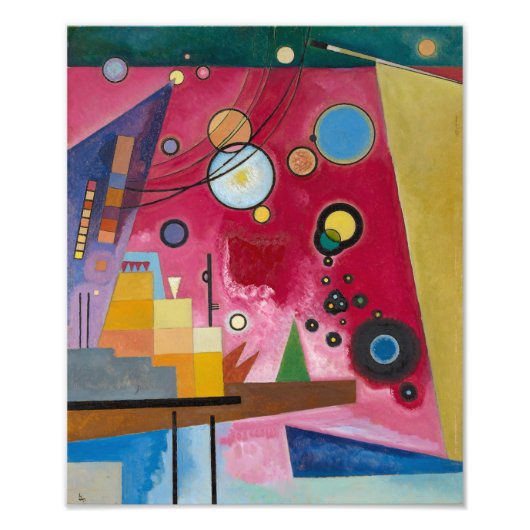Impression Photo Heavy Red | Kandinsky | (Devant)