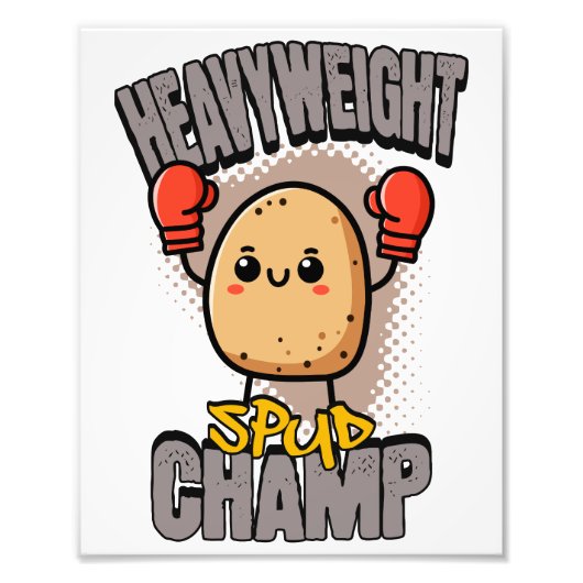 Impression Photo Heavyweight Spud Champ Boxing Potato  (Devant)