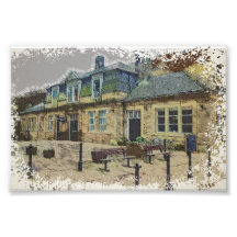 Hebden Bridge Railway Station Yorkshire Artwork