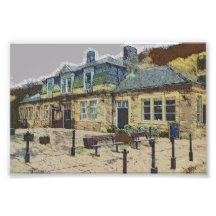 Hebden Bridge Railway Station Yorkshire Artwork