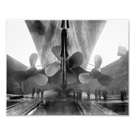 Impression Photo hélices du Titanic (Devant)