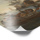 Impression Photo Hendrick Dubbels - Port avec voiliers (Coin)