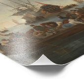 Impression Photo Hendrick Dubbels - Port avec voiliers (Coin)