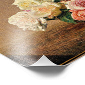 Impression Photo Henri Fantin-Latour - Roses et Lilies (Coin)