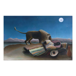 Impression Photo Henri Rousseau - La Bohémienne endormie
