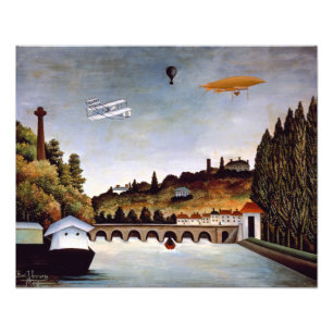 Impression Photo Henri Rousseau - Pont de Sèvres et collines de Cla