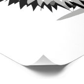 Impression Photo Hérisson vectoriel graphique Portrait Esprit anima (Coin)