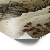 Impression Photo Héron de nuit Ukiyo-e Art japonais (Coin)