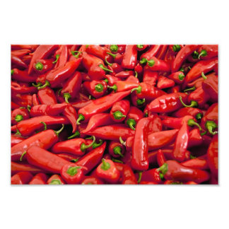 Impression Photo Heure De Gros Poivrons Rouges Ripe